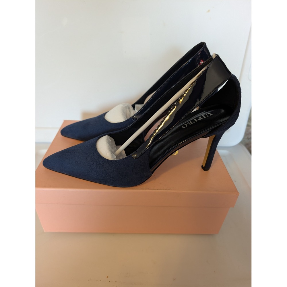 Navy Blue Pointed Toe Pump womens size 8.5